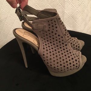 Gray Jessica Simpson Platform Heels- Women